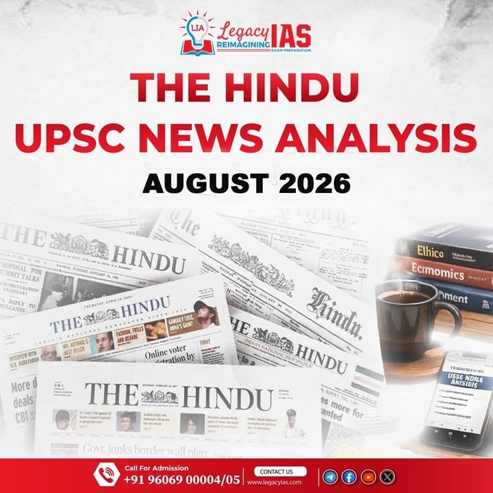 Análise de Notícias do The Hindu para UPSC de 12 de agosto de 2026