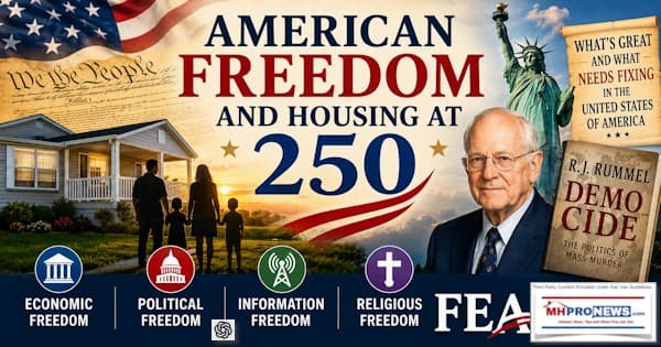 Amerikanische Freiheit und Wohnraum mit 250 Jahren. Persönliche Freiheit. Wirtschaftliche-Politische-Informations- und Religionsfreiheit. Rummel über Demozid. Was großartig ist und was in den Vereinigten Staaten von Amerika verbessert werden muss. FEA